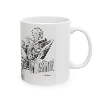Group of nine story illustrations (2) - White Coffee Mug - Go Mug Yourself