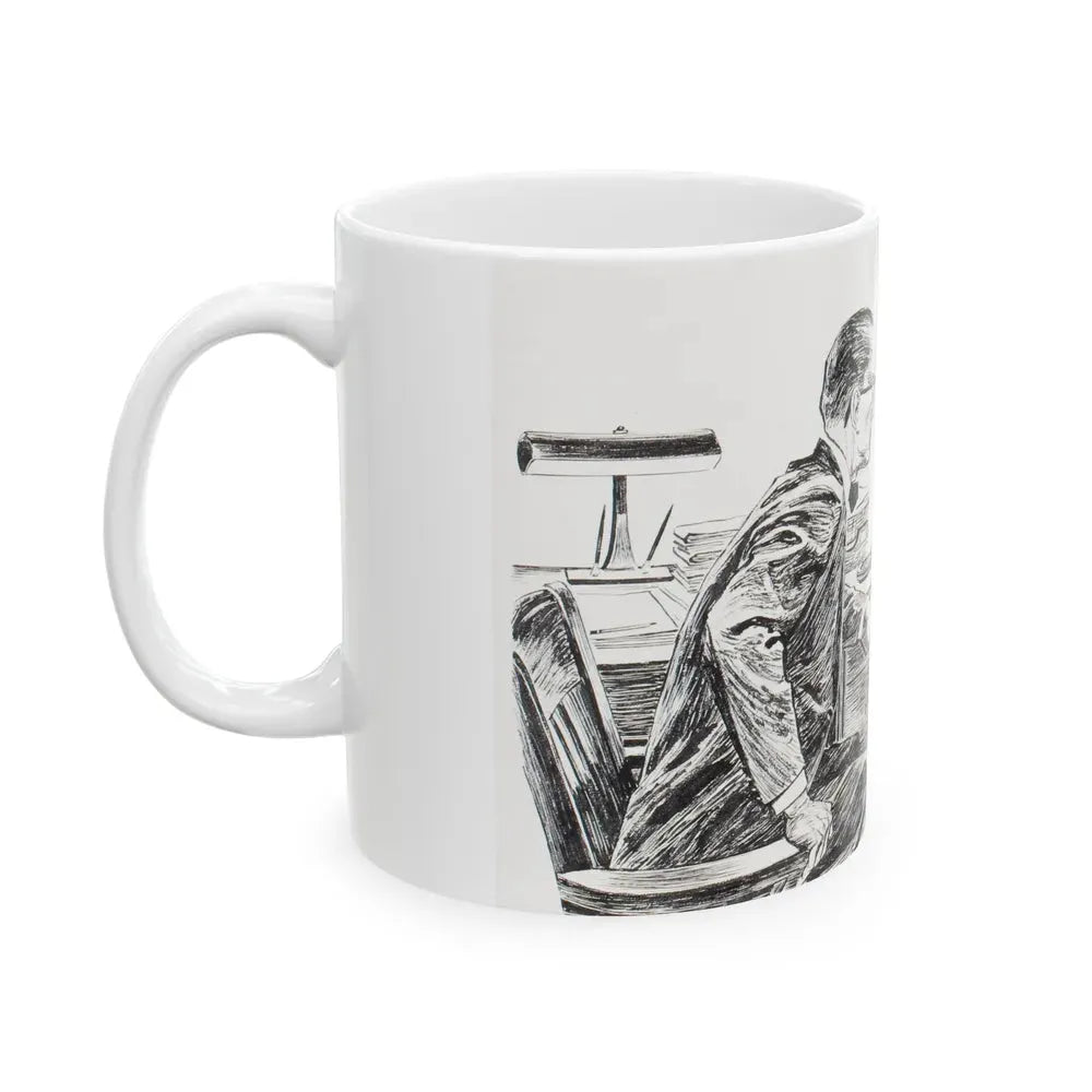 Group of nine story illustrations (2) - White Coffee Mug - Go Mug Yourself