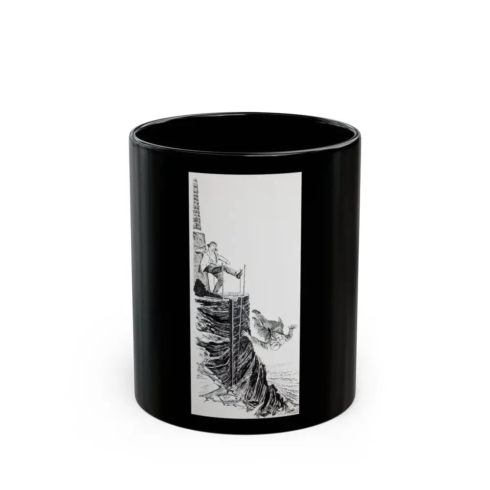 Group of nine story illustrations (3) - Black Coffee Mug 11oz - Go Mug Yourself