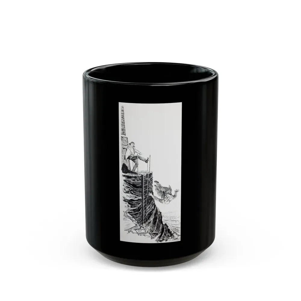 Group of nine story illustrations (3) - Black Coffee Mug 15oz - Go Mug Yourself