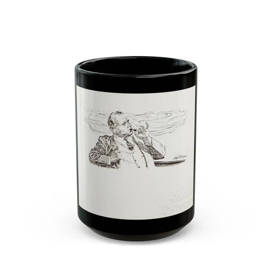 Group of nine story illustrations (4) - Black Coffee Mug 15oz - Go Mug Yourself