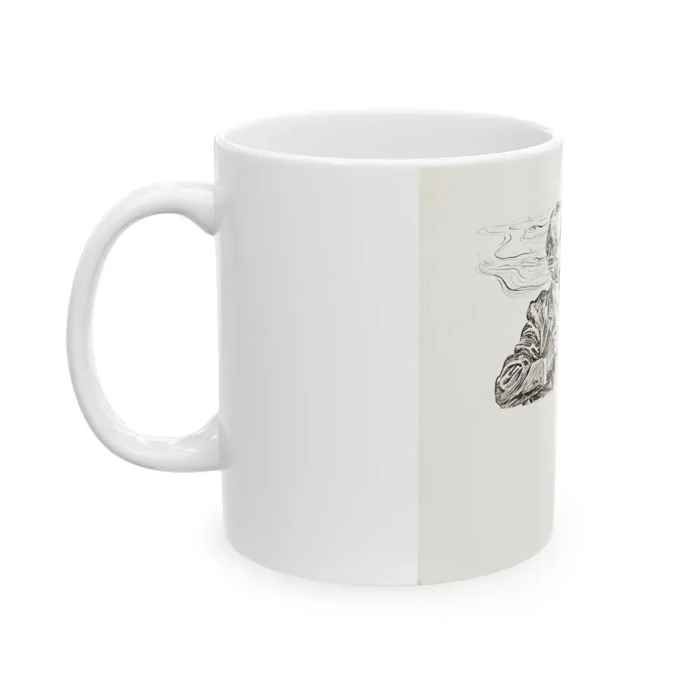 Group of nine story illustrations (4) - White Coffee Mug - Go Mug Yourself