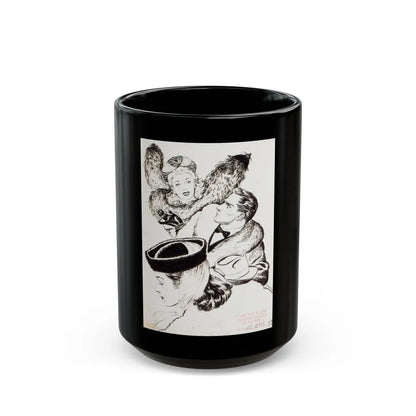 Group of nine story illustrations (5) - Black Coffee Mug-15oz-Go Mug Yourself