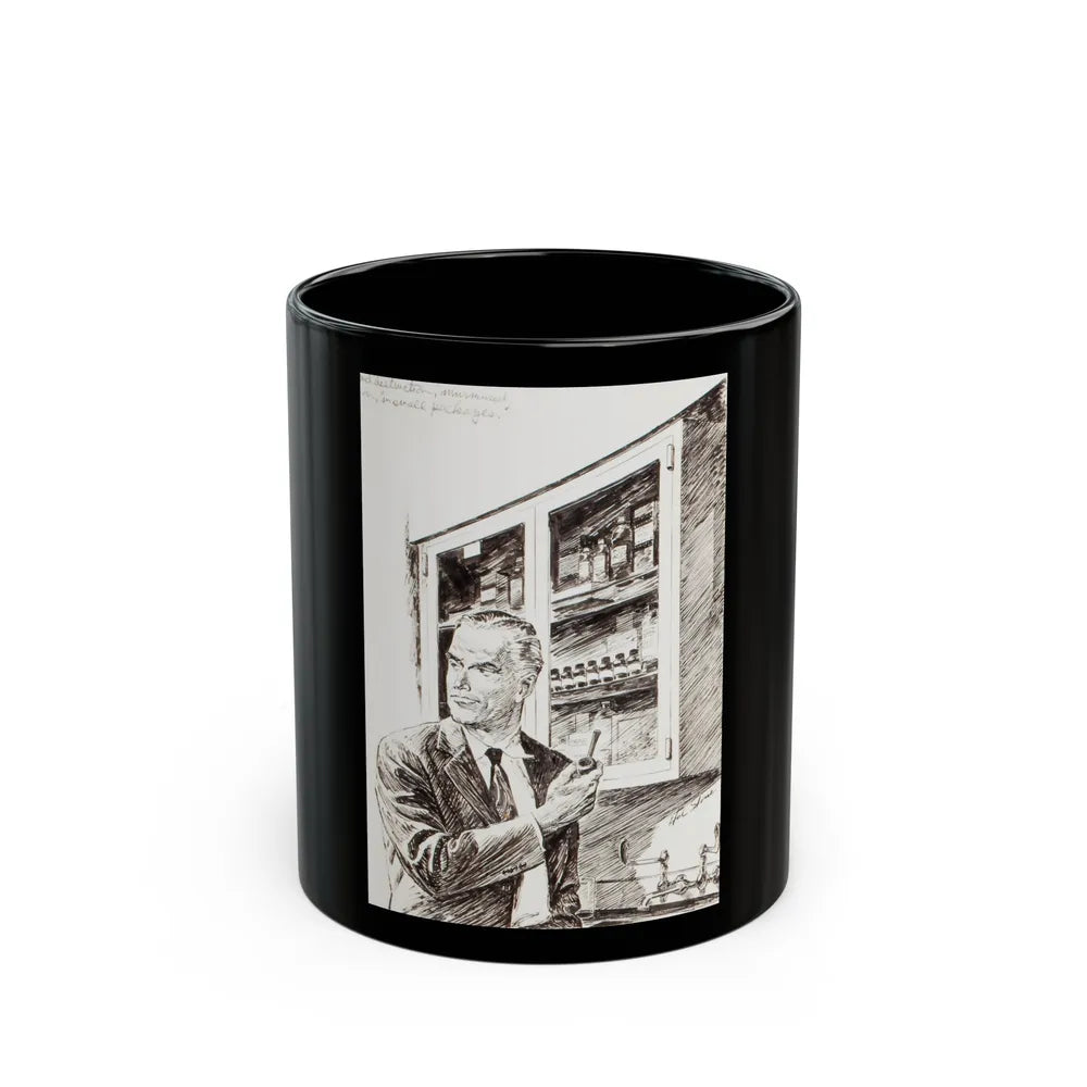 Group of nine story illustrations (6) - Black Coffee Mug-11oz-Go Mug Yourself