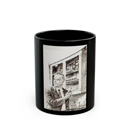 Group of nine story illustrations (6) - Black Coffee Mug 11oz - Go Mug Yourself