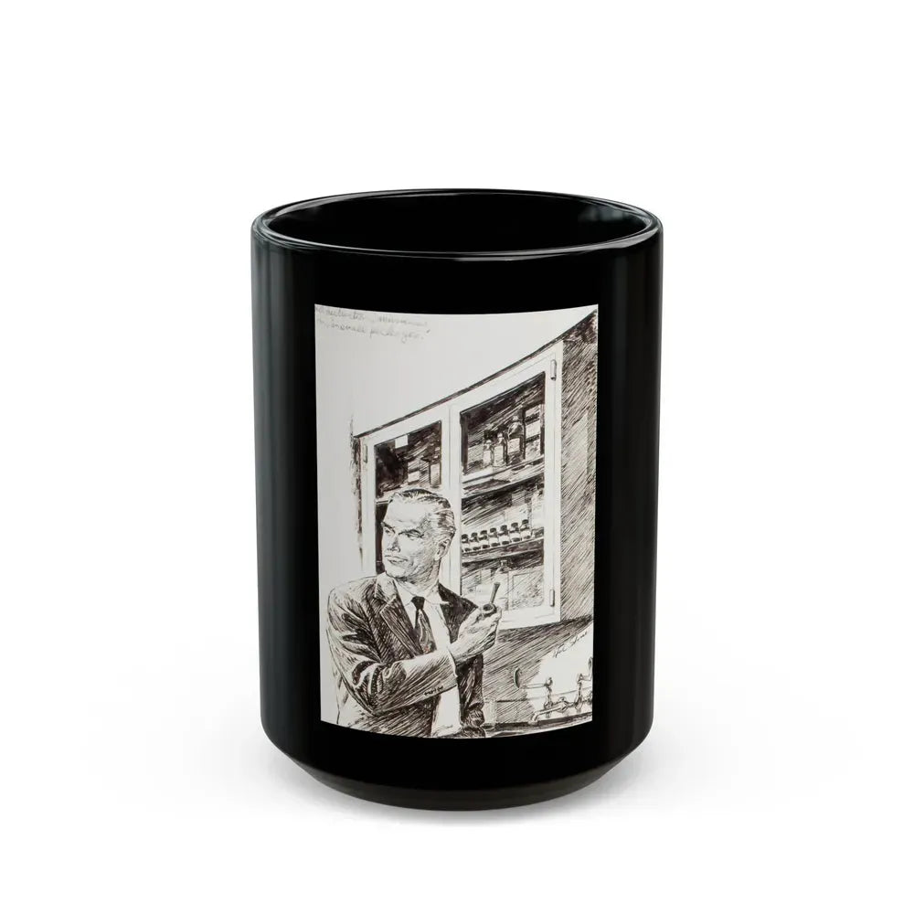 Group of nine story illustrations (6) - Black Coffee Mug 15oz - Go Mug Yourself