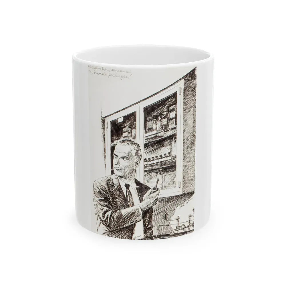 Group of nine story illustrations (6) - White Coffee Mug 11oz - Go Mug Yourself