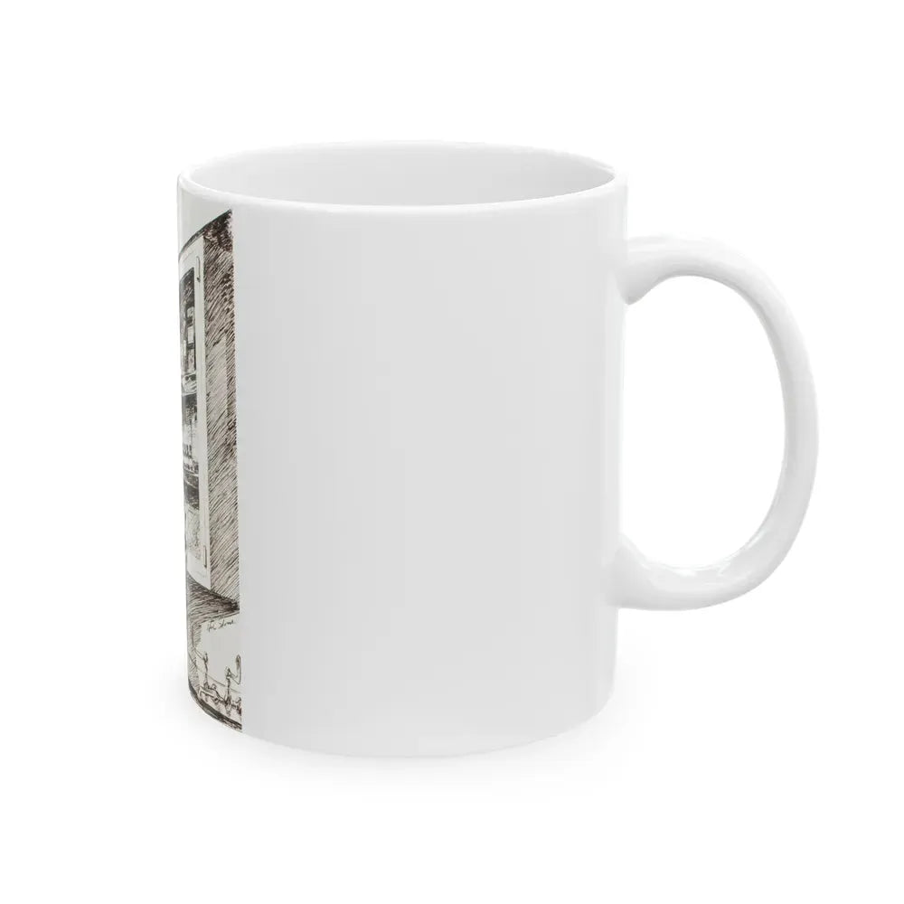 Group of nine story illustrations (6) - White Coffee Mug - Go Mug Yourself