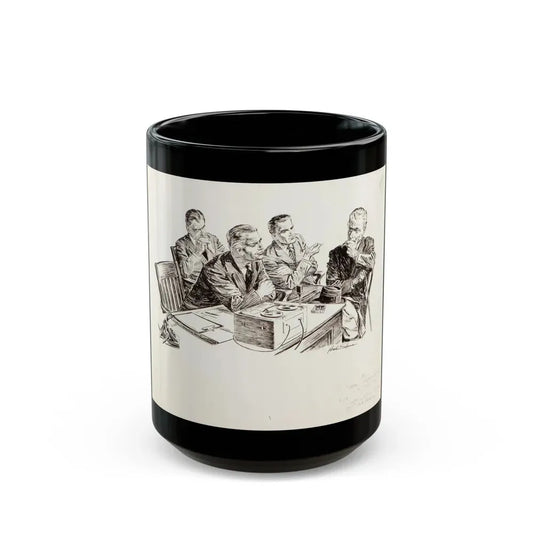 Group of nine story illustrations (8) - Black Coffee Mug 15oz - Go Mug Yourself