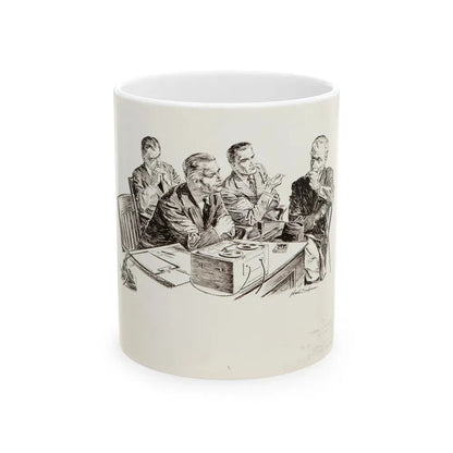Group of nine story illustrations (8) - White Coffee Mug 11oz - Go Mug Yourself