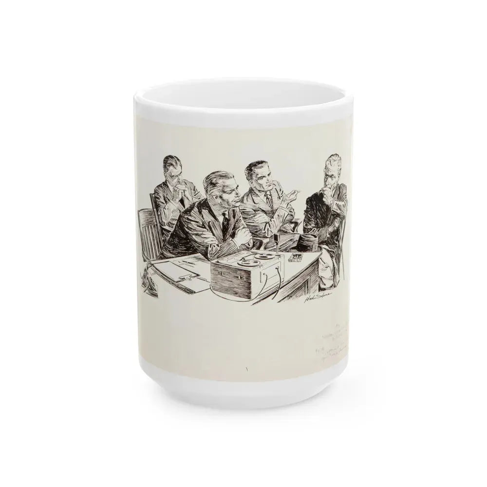 Group of nine story illustrations (8) - White Coffee Mug 15oz - Go Mug Yourself