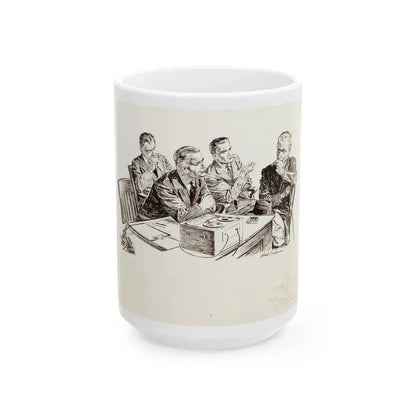Group of nine story illustrations (8) - White Coffee Mug 15oz - Go Mug Yourself
