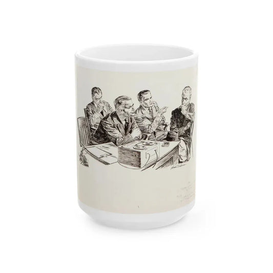 Group of nine story illustrations (8) - White Coffee Mug 15oz - Go Mug Yourself