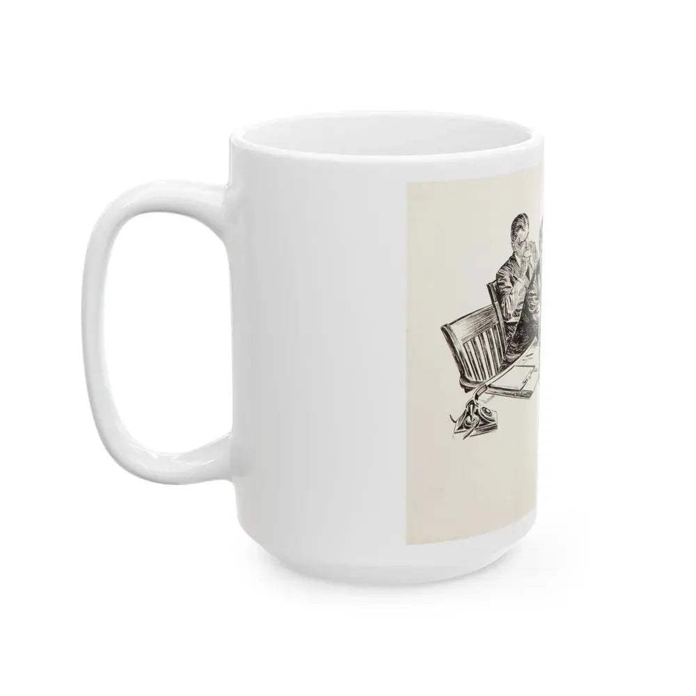 Group of nine story illustrations (8) - White Coffee Mug - Go Mug Yourself