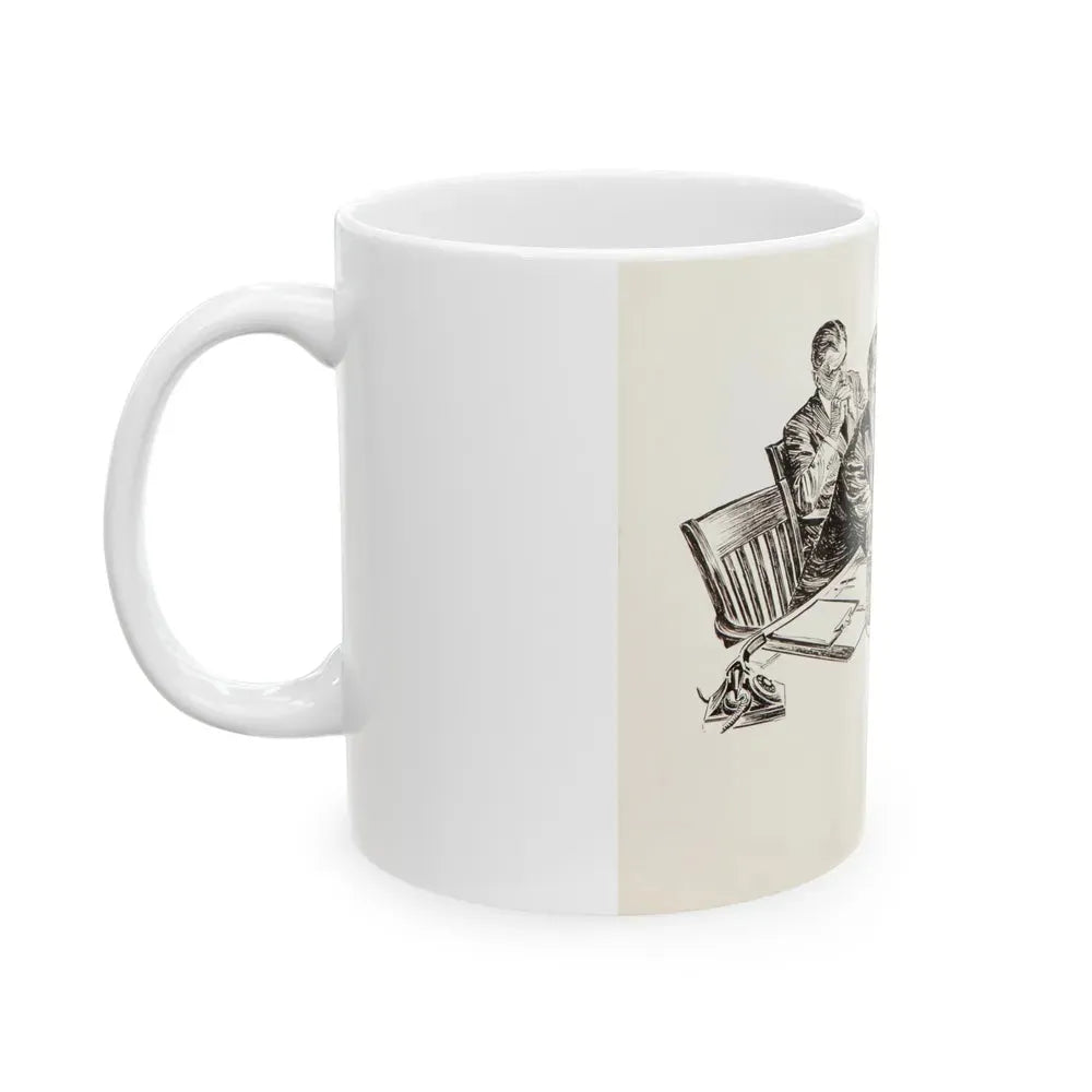 Group of nine story illustrations (8) - White Coffee Mug - Go Mug Yourself
