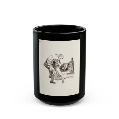 Group of nine story illustrations (9) - Black Coffee Mug 15oz - Go Mug Yourself