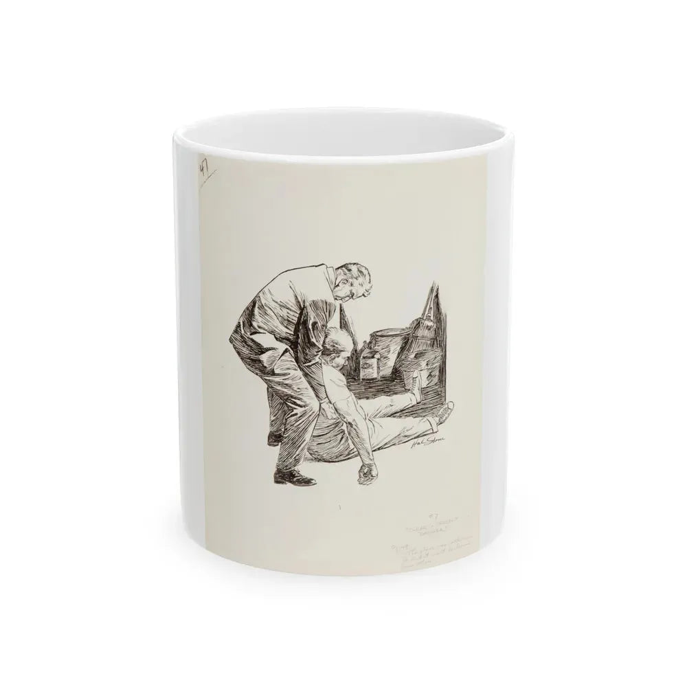 Group of nine story illustrations (9) - White Coffee Mug 11oz - Go Mug Yourself