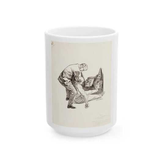 Group of nine story illustrations (9) - White Coffee Mug 15oz - Go Mug Yourself