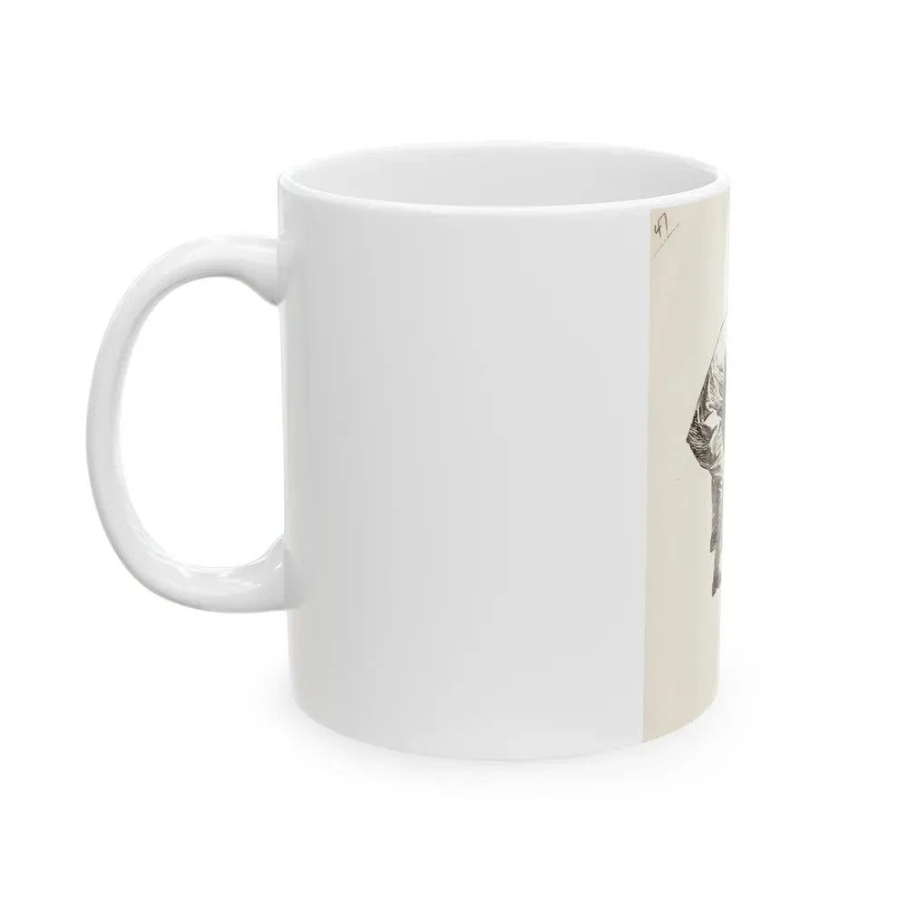 Group of nine story illustrations (9) - White Coffee Mug - Go Mug Yourself