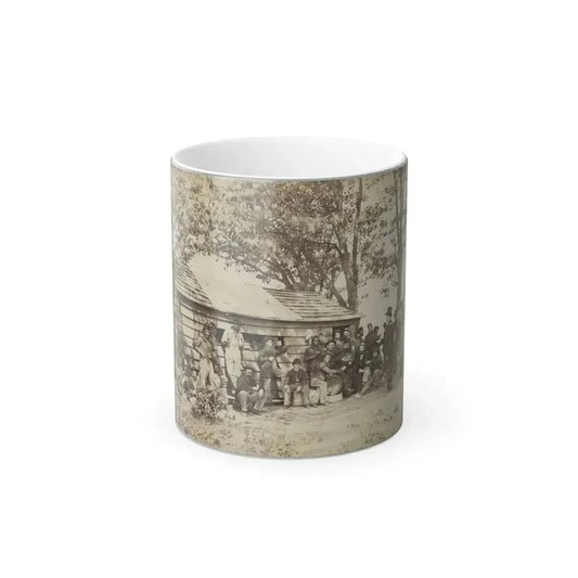 Group of Officers and Soldiers Outside a Sutler's Store (U.S. Civil War) Color Changing Coffee Mug 11oz Default Title 11oz - Go Mug Yourself