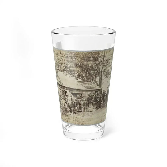 Group Of Officers And Soldiers Outside A Sutler's Store (U.S. Civil War) Pint Glass 16oz 16oz - Go Mug Yourself