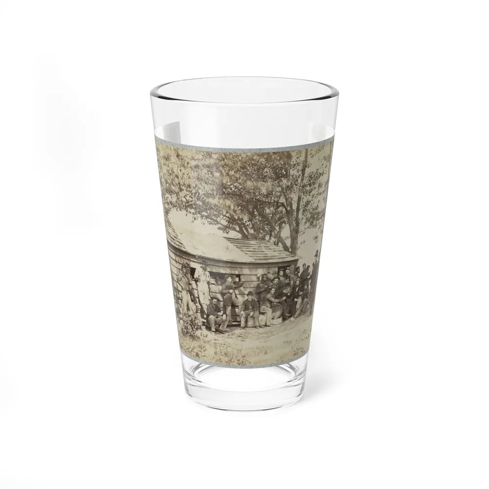 Group Of Officers And Soldiers Outside A Sutler's Store (U.S. Civil War) Pint Glass 16oz-16oz-Go Mug Yourself