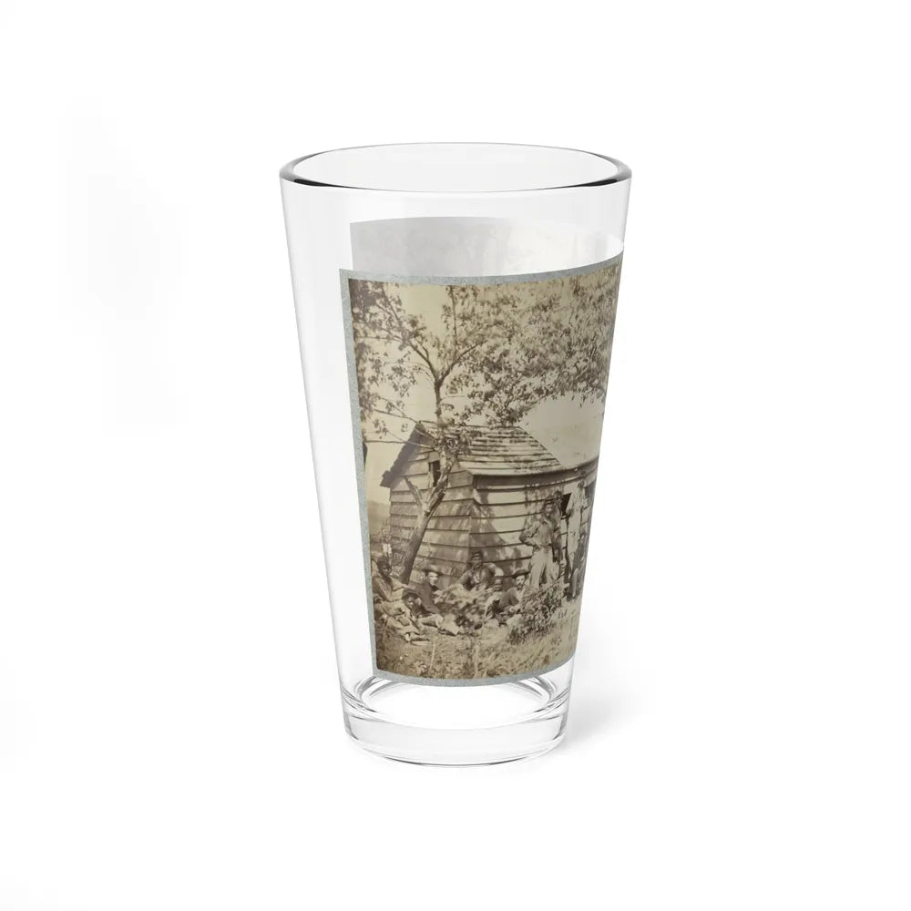 Group Of Officers And Soldiers Outside A Sutler's Store (U.S. Civil War) Pint Glass 16oz-Go Mug Yourself