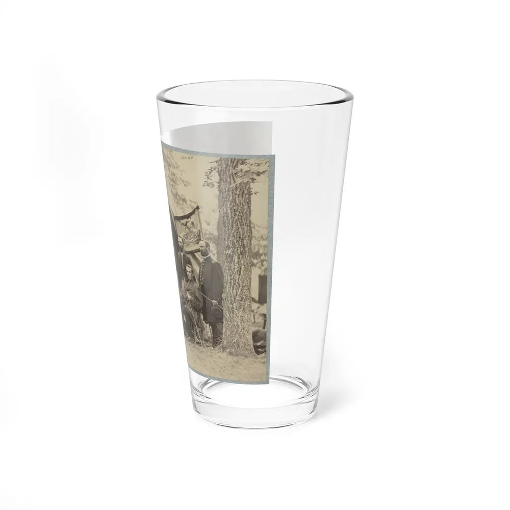 Group Of Officers In Front Of Tents (U.S. Civil War) Pint Glass 16oz-Go Mug Yourself