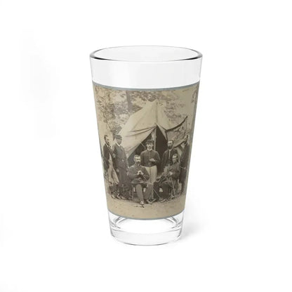 Group Of Officers In Front Of Tents (U.S. Civil War) Pint Glass 16oz 16oz - Go Mug Yourself