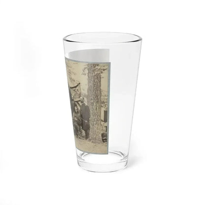 Group Of Officers In Front Of Tents (U.S. Civil War) Pint Glass 16oz - Go Mug Yourself