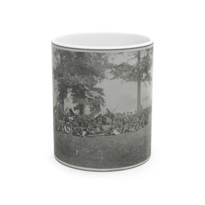 Group Of Officers & Men (U.S. Civil War) White Coffee Mug 11oz - Go Mug Yourself