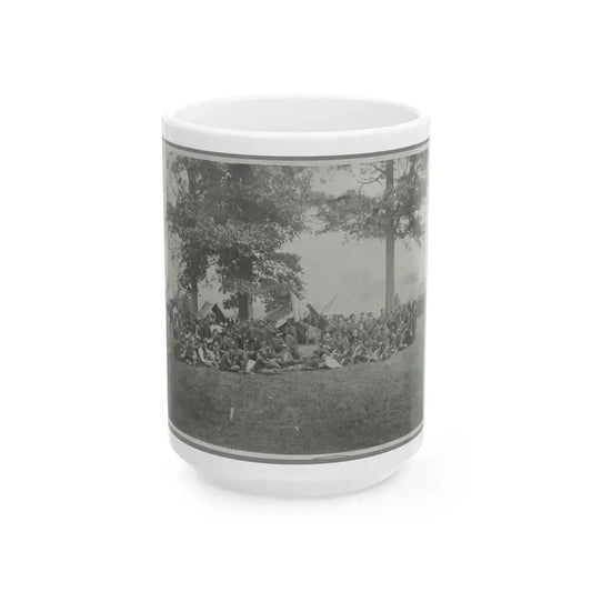 Group Of Officers & Men (U.S. Civil War) White Coffee Mug 15oz - Go Mug Yourself