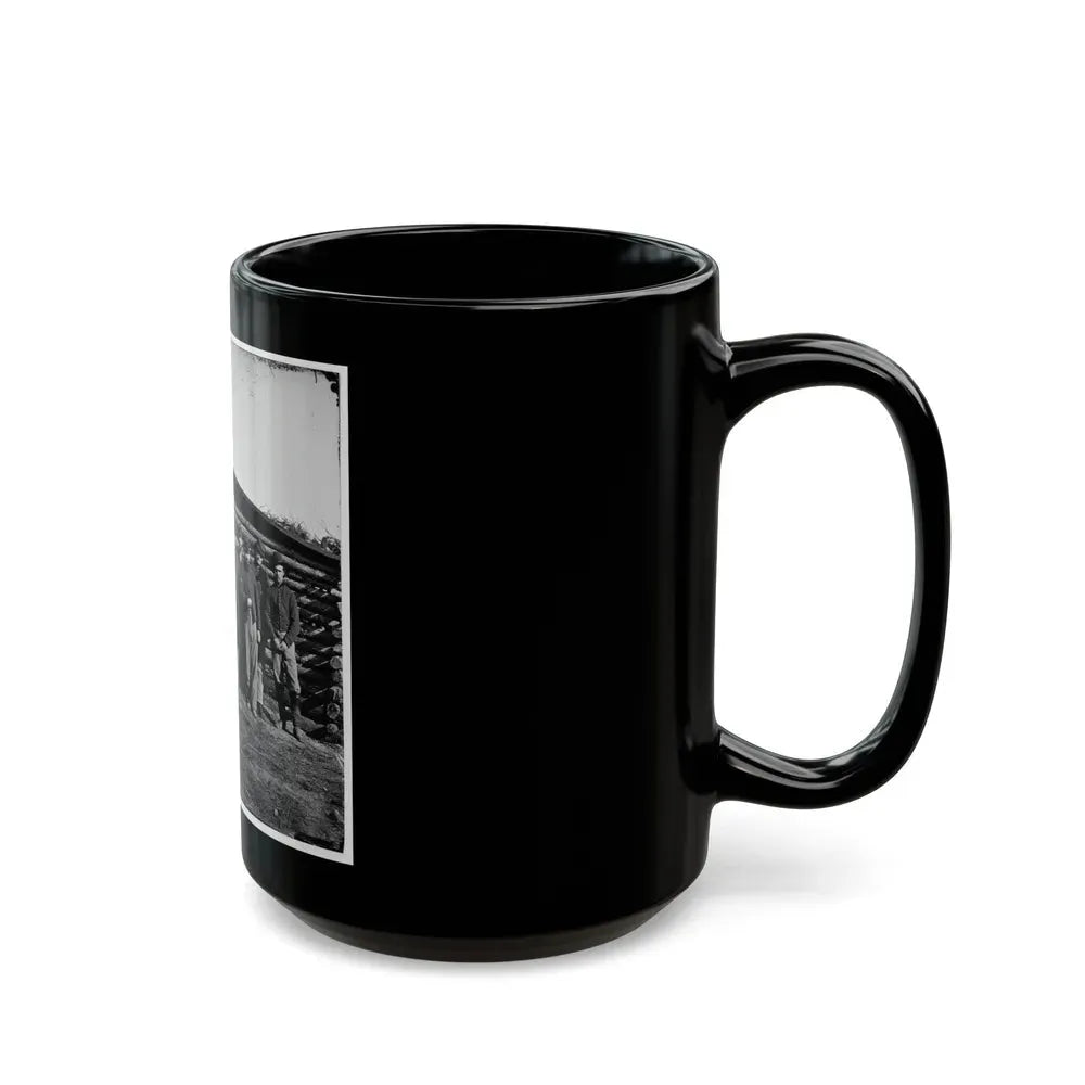 Group Of Officers On The Plateau, City Point, Va. (U.S. Civil War) Black Coffee Mug - Go Mug Yourself