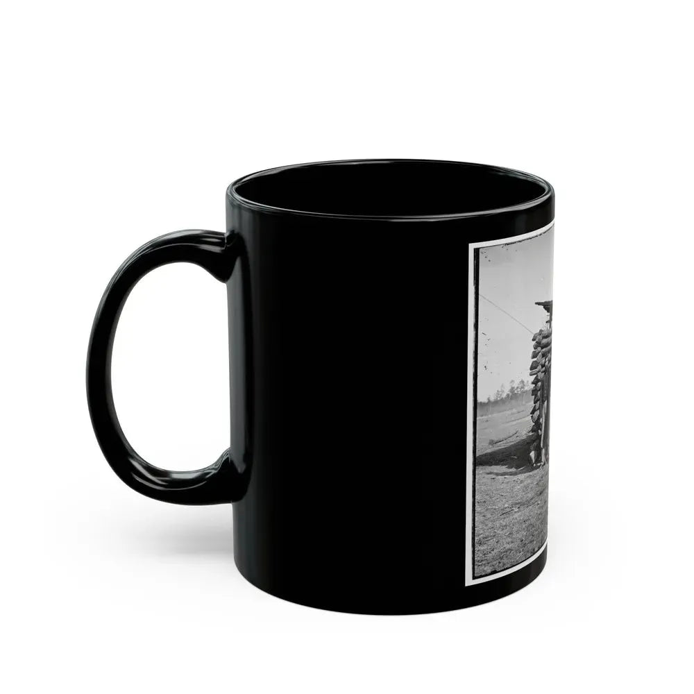 Group Of Officers On The Plateau, City Point, Va. (U.S. Civil War) Black Coffee Mug - Go Mug Yourself