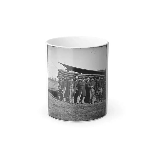 Group of Officers on the Plateau, City Point, Va. (U.S. Civil War) Color Changing Coffee Mug 11oz Default Title 11oz - Go Mug Yourself