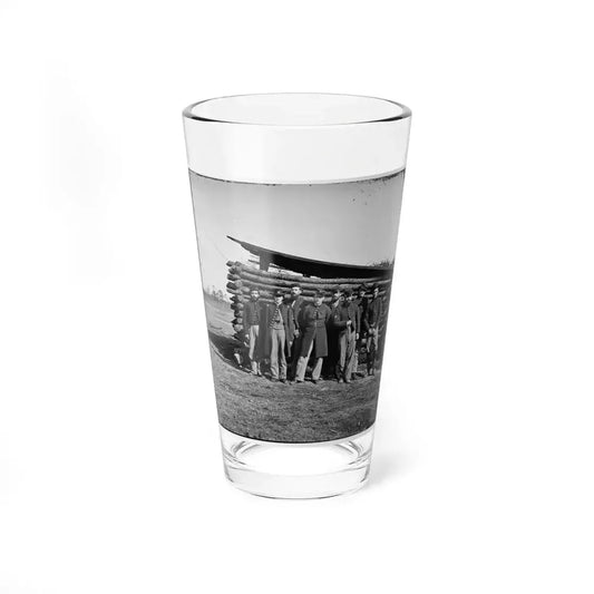 Group Of Officers On The Plateau, City Point, Va. (U.S. Civil War) Pint Glass 16oz 16oz - Go Mug Yourself