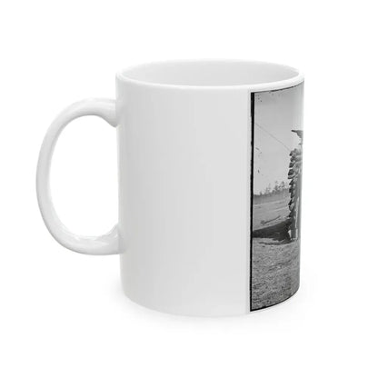 Group Of Officers On The Plateau, City Point, Va. (U.S. Civil War) White Coffee Mug - Go Mug Yourself