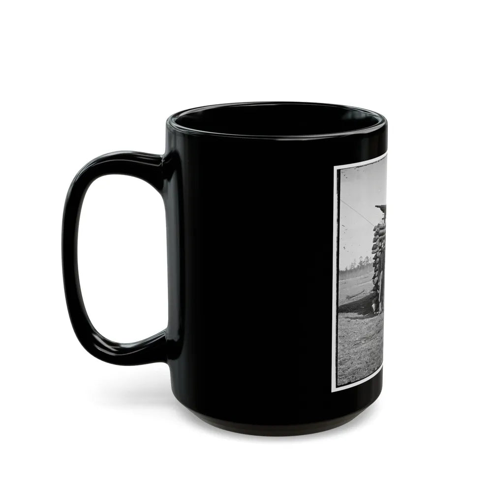 Group Of Officers On The Plateau, City Point, Va. (U.S. Civil War) Black Coffee Mug-Go Mug Yourself