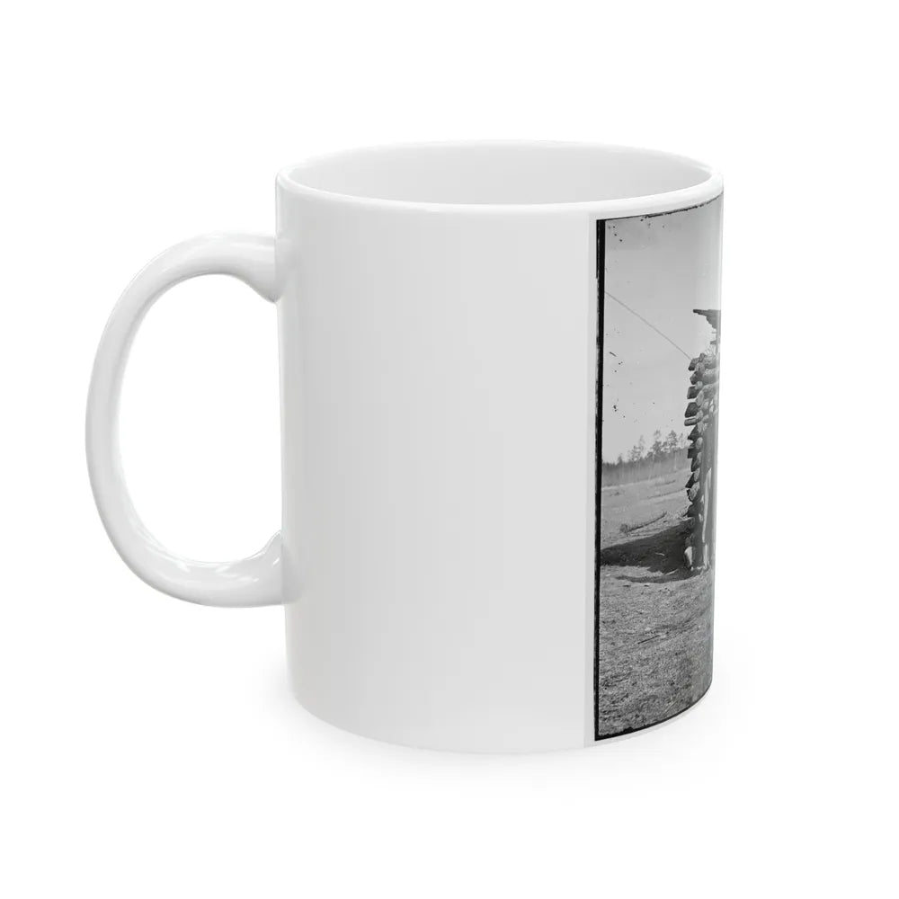 Group Of Officers On The Plateau, City Point, Va. (U.S. Civil War) White Coffee Mug-Go Mug Yourself