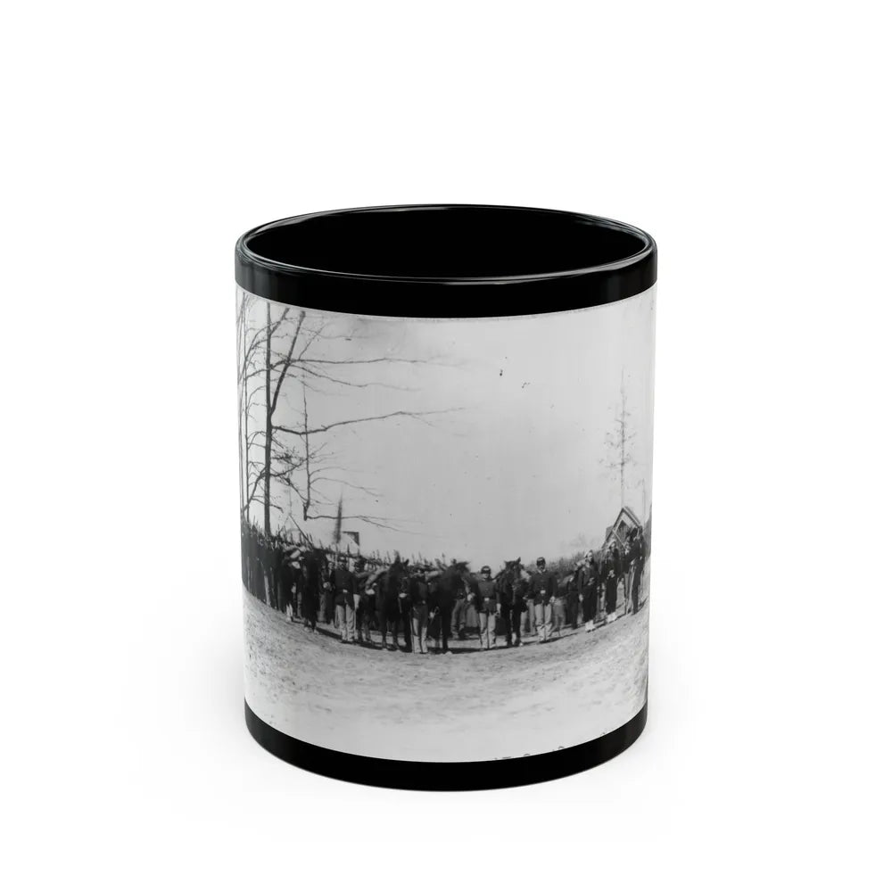 Group Of Provost Guards At Headquarters, Army Of The Potomac (U.S. Civil War) Black Coffee Mug-11oz-Go Mug Yourself