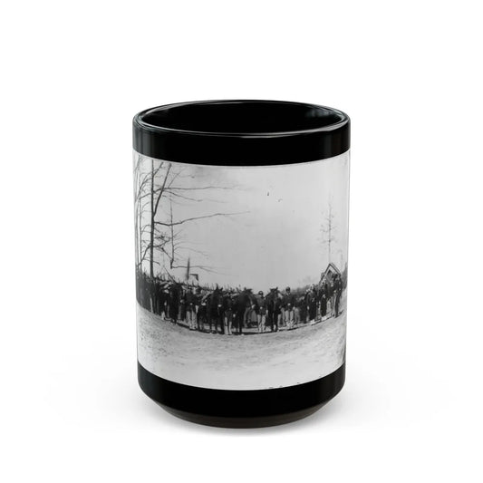 Group Of Provost Guards At Headquarters, Army Of The Potomac (U.S. Civil War) Black Coffee Mug-15oz-Go Mug Yourself