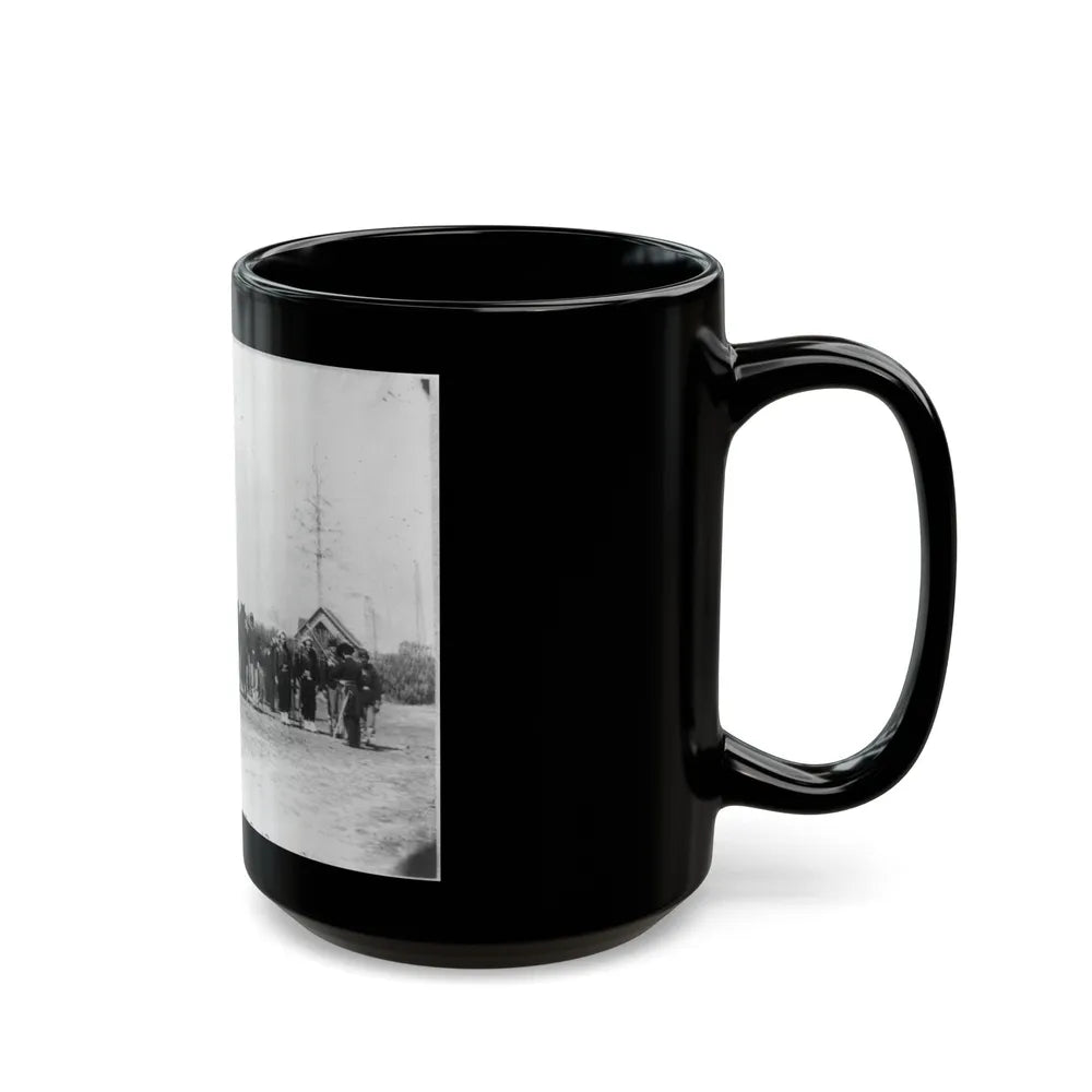 Group Of Provost Guards At Headquarters, Army Of The Potomac (U.S. Civil War) Black Coffee Mug-Go Mug Yourself