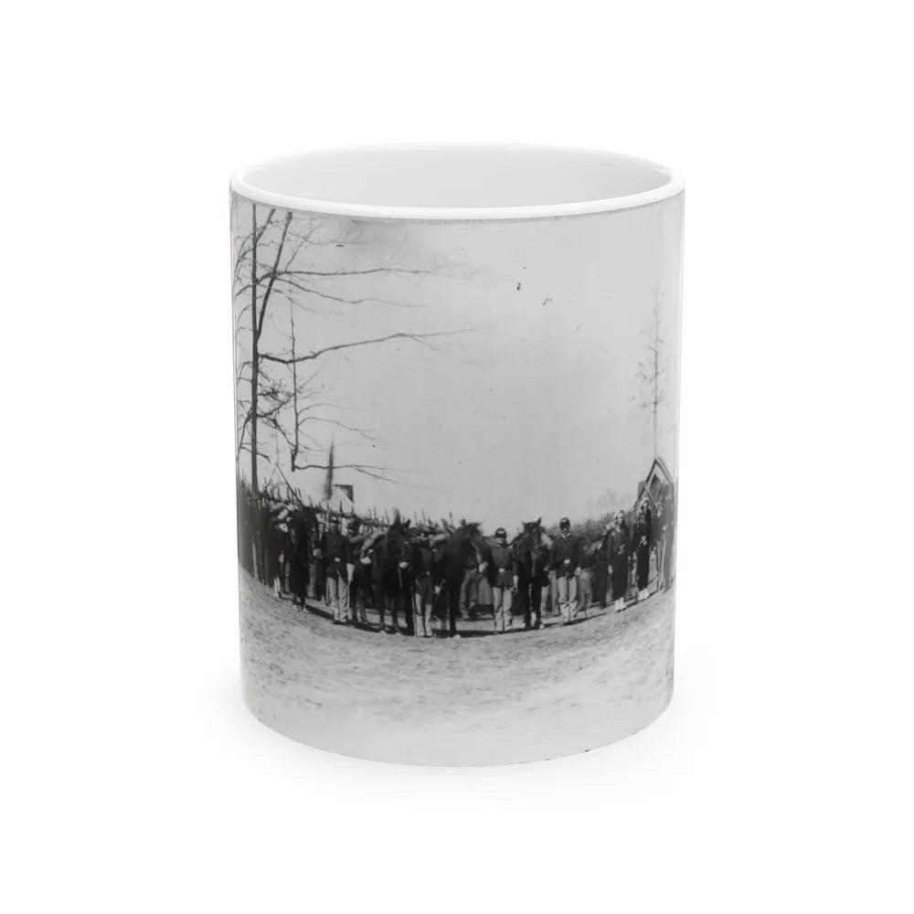 Group Of Provost Guards At Headquarters, Army Of The Potomac (U.S. Civil War) White Coffee Mug-11oz-Go Mug Yourself