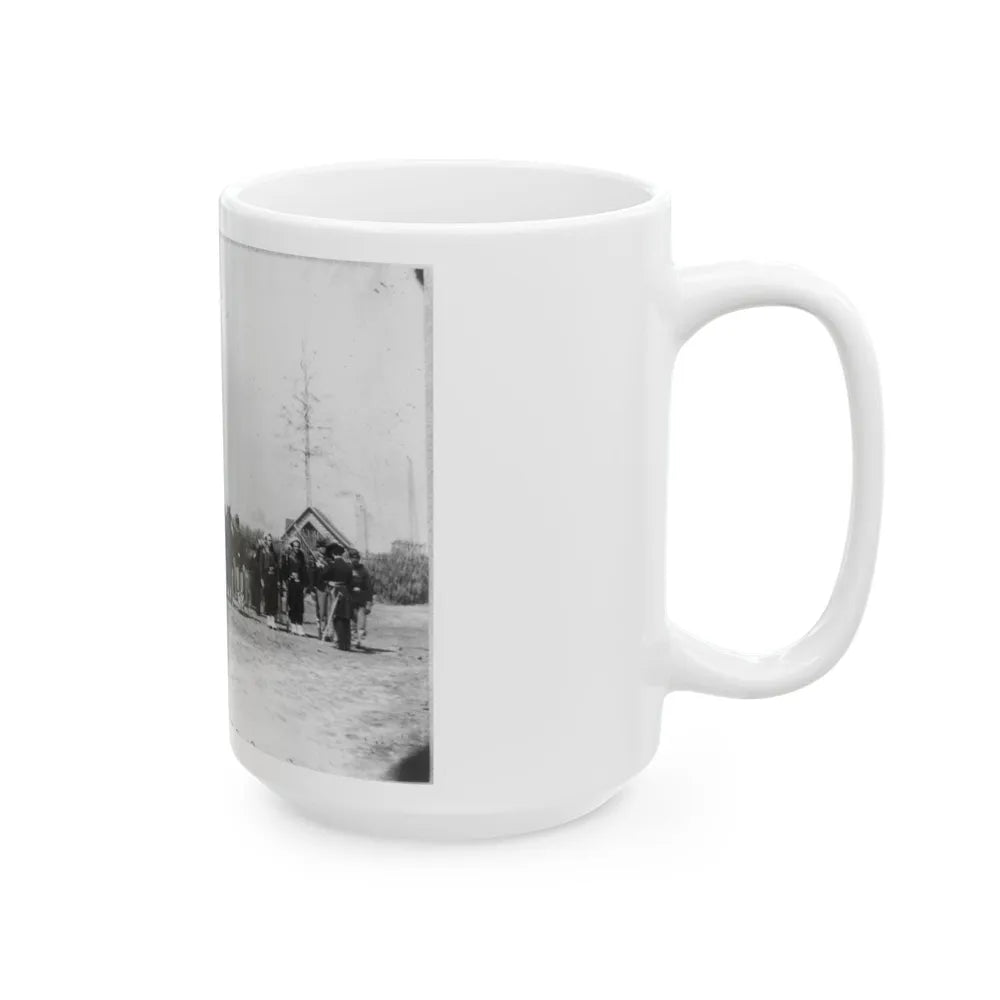 Group Of Provost Guards At Headquarters, Army Of The Potomac (U.S. Civil War) White Coffee Mug-Go Mug Yourself