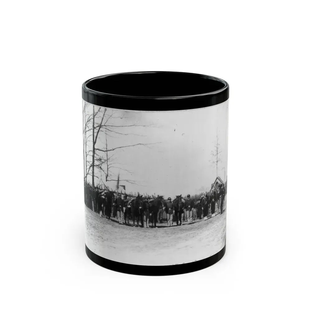 Group Of Provost Guards At Headquarters, Army Of The Potomac (U.S. Civil War) Black Coffee Mug 11oz - Go Mug Yourself