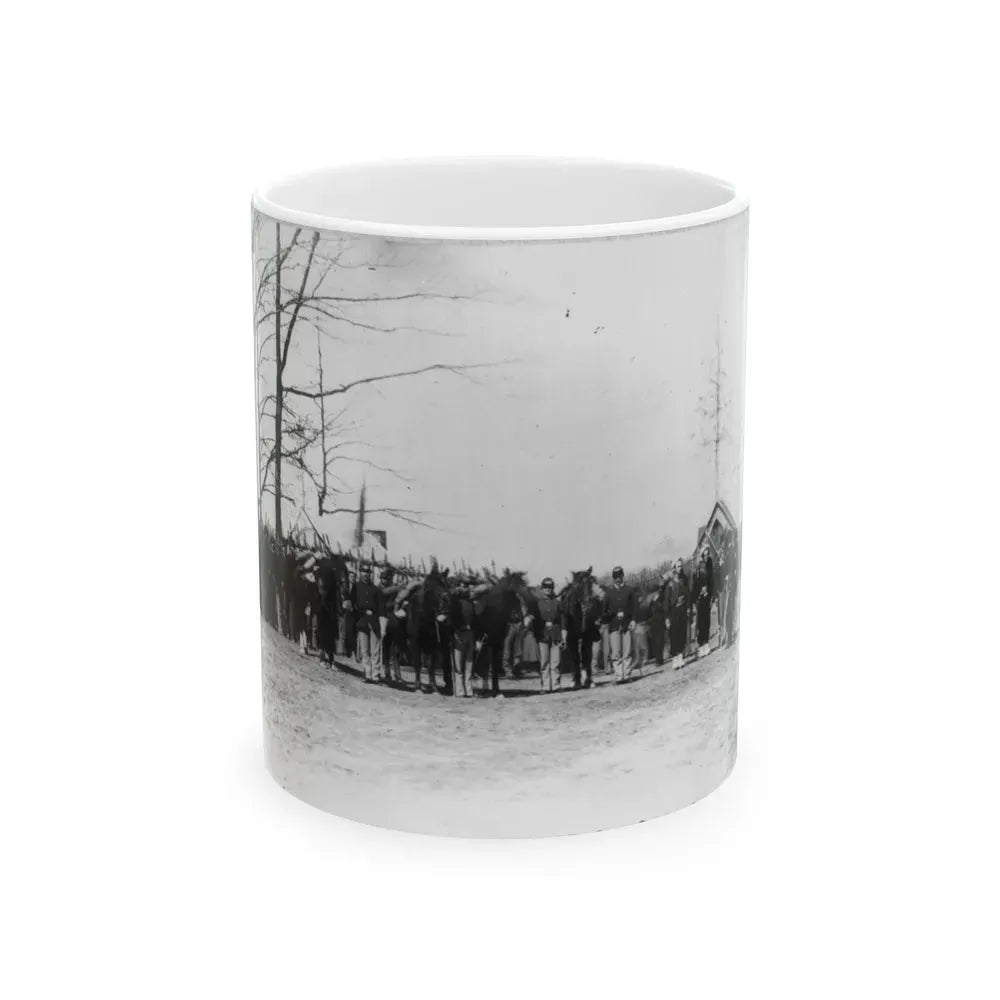 Group Of Provost Guards At Headquarters, Army Of The Potomac (U.S. Civil War) White Coffee Mug 11oz - Go Mug Yourself