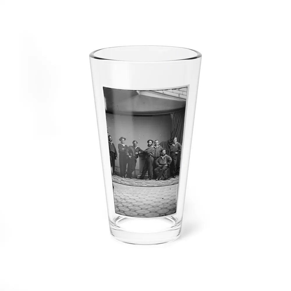 Group Of Russian Sailors From The Navy Ship Variag During Visit To New York City 001 (U.S. Civil War) Pint Glass 16oz-16oz-Go Mug Yourself