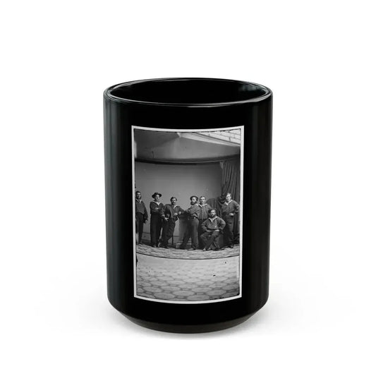 Group Of Russian Sailors From The Navy Ship Variag During Visit To New York City 001 (U.S. Civil War) Black Coffee Mug 15oz - Go Mug Yourself