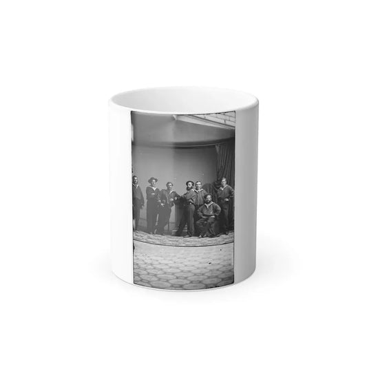 Group of Russian Sailors From the Navy Ship Variag During Visit to New York City 001 (U.S. Civil War) Color Changing Coffee Mug 11oz Default Title 11oz - Go Mug Yourself