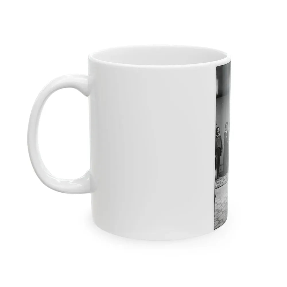 Group Of Russian Sailors From The Navy Ship Variag During Visit To New York City 001 (U.S. Civil War) White Coffee Mug - Go Mug Yourself